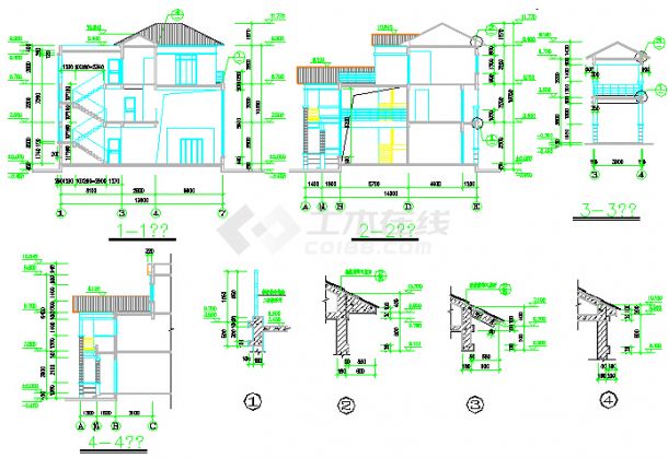 现代风格框架结构三层别墅设计方案图（空间利用非常合适）-图二