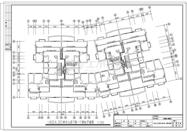 某多层住宅楼强弱电设计图纸（19张）-图二