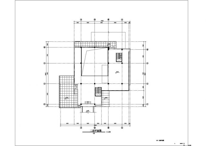 【苏州】某二层工业园区规划C4栋建筑扩初图_图1