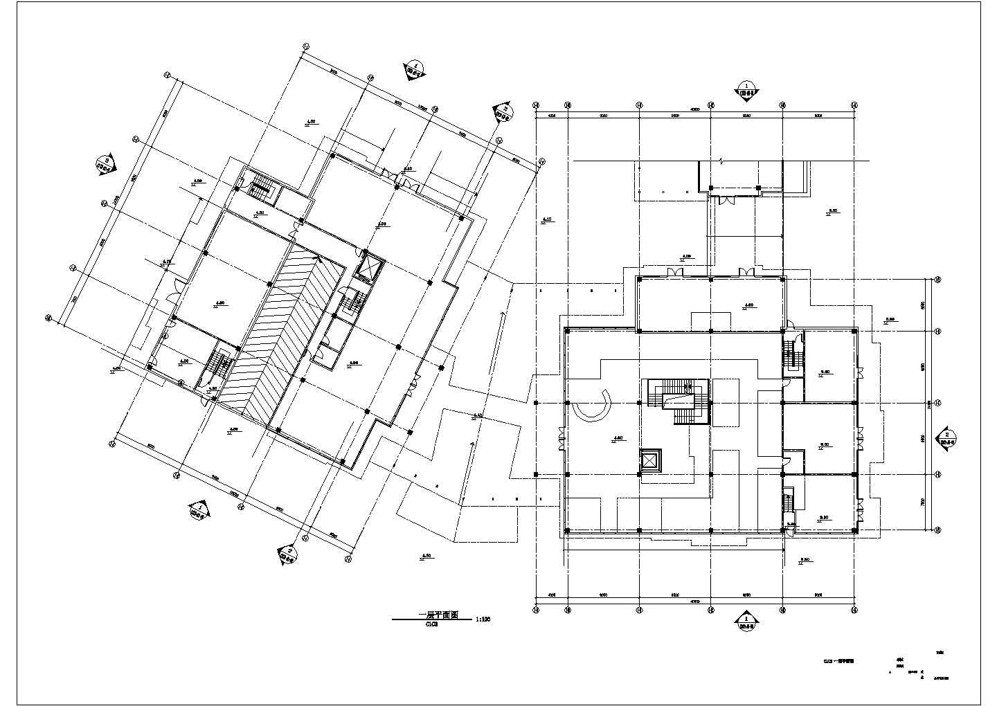 【苏州】某四层工业园区规划C1C2栋建筑扩初图