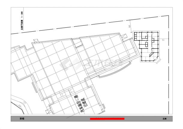 某二层仿古建筑茶楼建筑方案图（含效果图）-图一