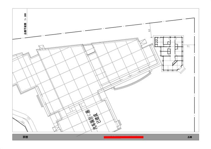 某二层仿古建筑茶楼建筑方案图（含效果图）_图1