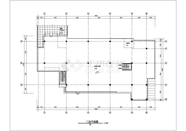 【苏州】某三层工业园区规划C8栋建筑扩初图-图二