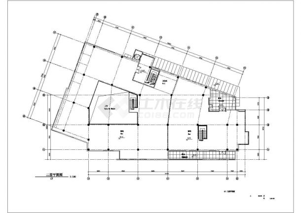 【苏州】某三层工业园区规划C7栋建筑扩初图-图二