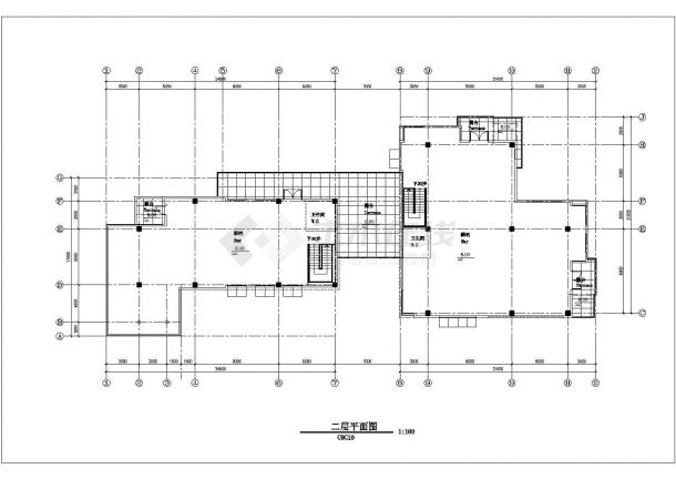 【苏州】某二层工业园区规划C9C10栋建筑扩初图-图二