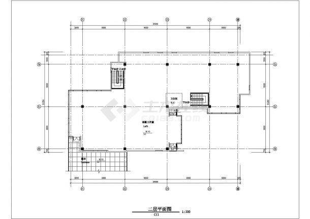 【苏州】某三层工业园区规划C11栋建筑扩初图-图二