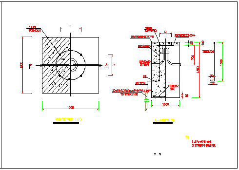 某地区路灯接地CAD设计图-图二