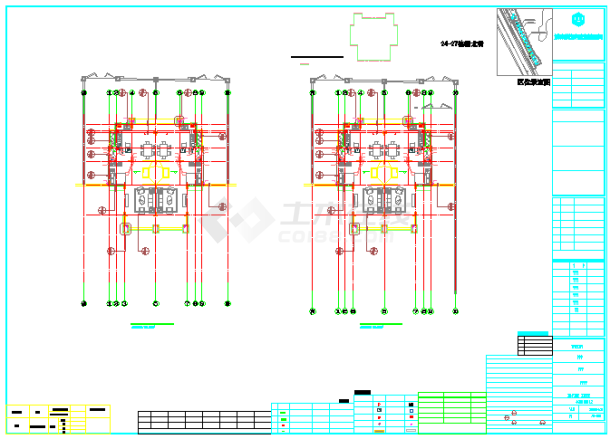 某渡假村独栋别墅项目多户型建筑施工图-图一