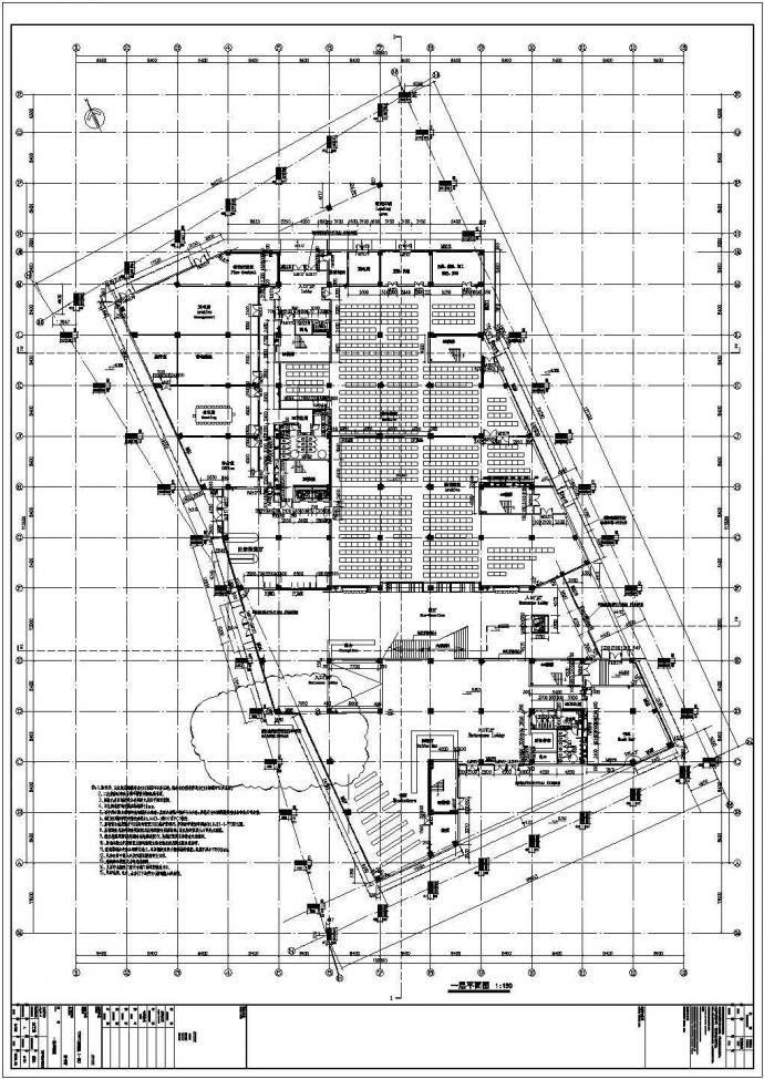 安徽某学校图书馆建筑结构全套施工图及计算书_图1