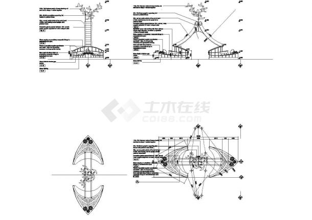 上海环球金融中心大厦建筑设计cad施工图-图一
