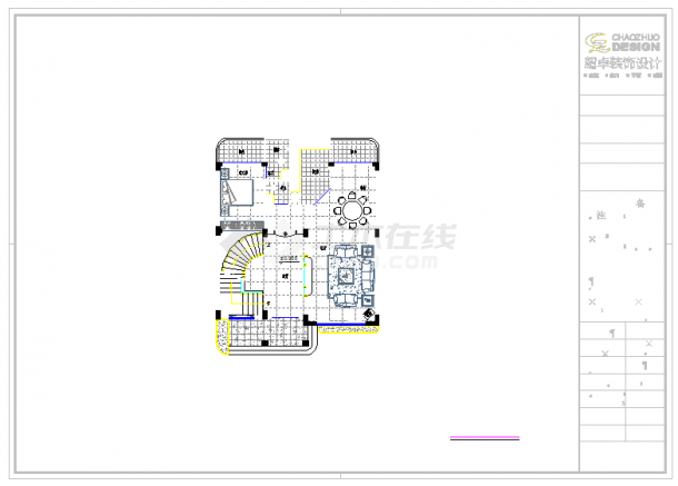 某地占地100平米的三层小别墅建筑设计施工图纸-图二