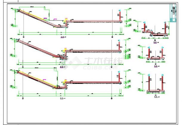 搅拌站CAD参考图及工艺流程图-图二