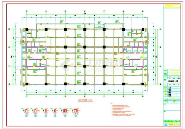 西北某地高层建筑规划CAD展示图-图二