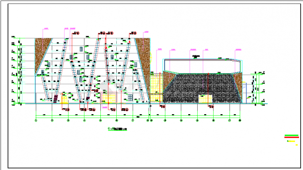 某七层展示馆建筑cad设计施工图（含高层办公综合楼建筑设计效果图）-图一