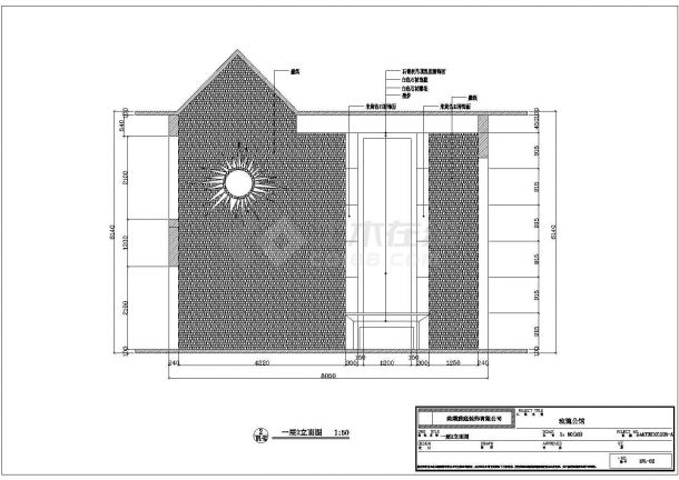 复式楼三居室家装室内设计CAD施工图-图二