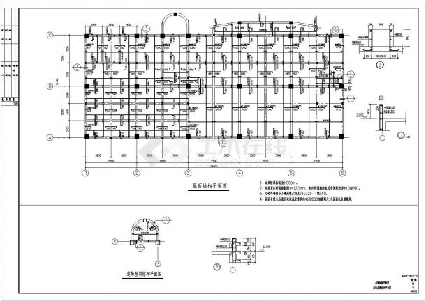 陕西学校二层10m食堂建筑框架结构设计施工c