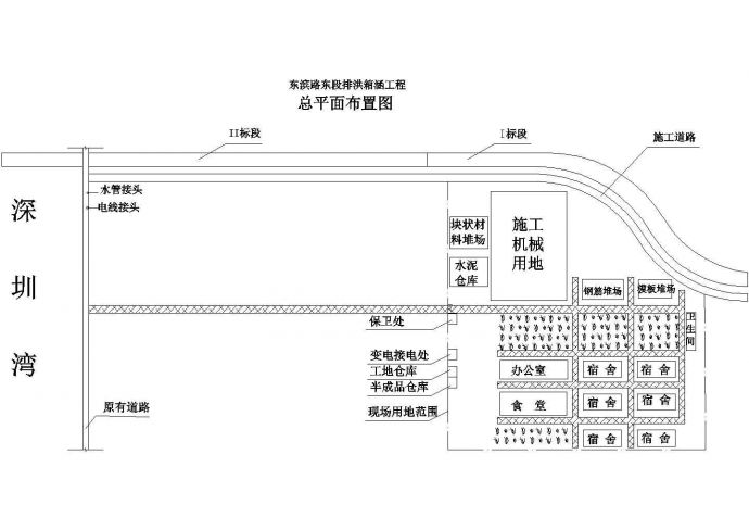 深圳市某通道口岸排洪箱涵工程施工组织设计_图1