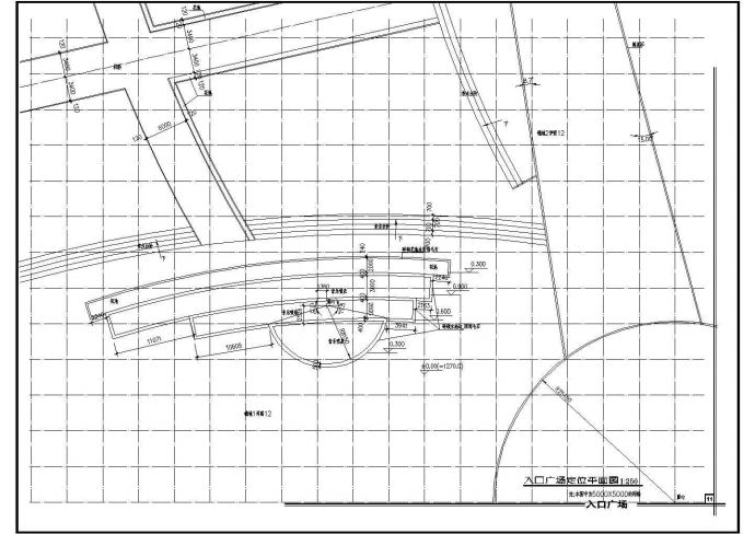 大型太阳时钟广场景观设计规划cad平面布置图纸_图1