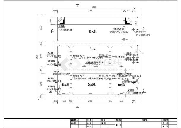 水处理MBR详细全套图（包括工艺、结构）-图二