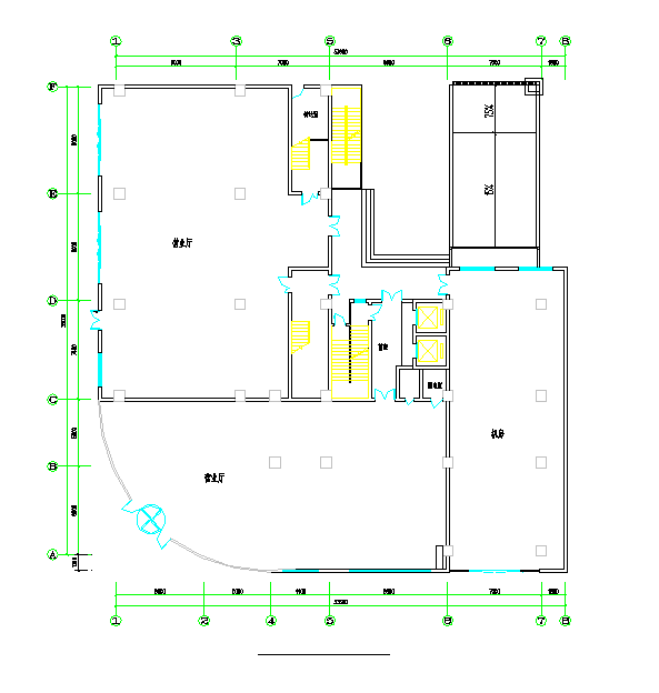 【承德】某营业厅楼空调系统设计图_图1