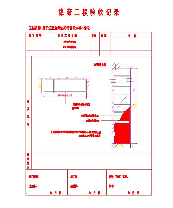 卫生间台盆钢架节点设计cad图纸_图1