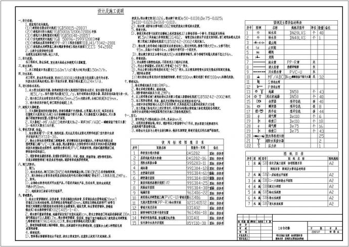 【广东】东莞某六层商住楼给排水图纸_图1