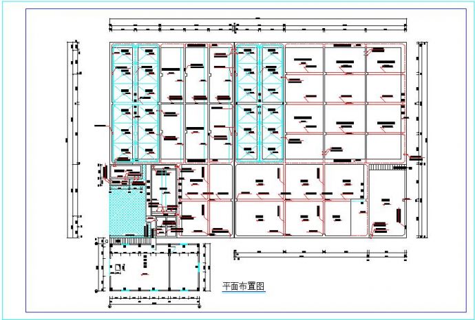 皮革工厂污水处理设计工艺CAD布置图_图1