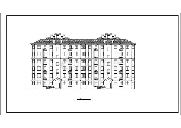 某6层住宅楼建筑cad设计施工图（含楼梯设计、多层住宅楼平面户型设计）-图二