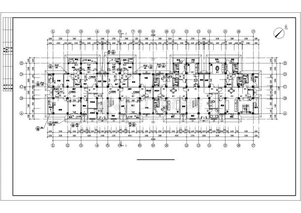 3800平方米6层宿舍楼建筑、结构全套施工图(含计算书、毕业设计)-图一