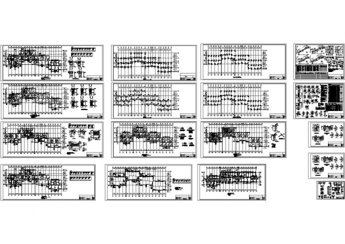 多层住宅结构设计CAD图纸全套_图1