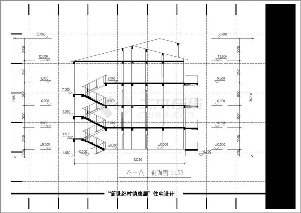 【靖江】新世纪村镇康居住宅（公寓式）设计方案-图一