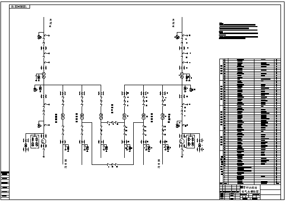 曹村水电站电气主接线图