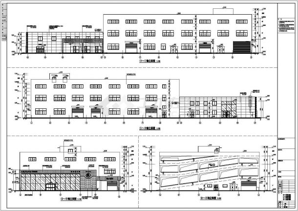 带夹层二层4S店展厅办公楼轻钢建筑结构cad设计施工图（含计算书、楼梯设计）-图一