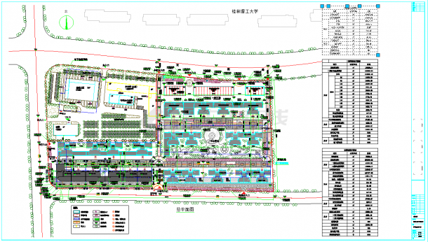 广西高层住宅总图CAD图纸-图一