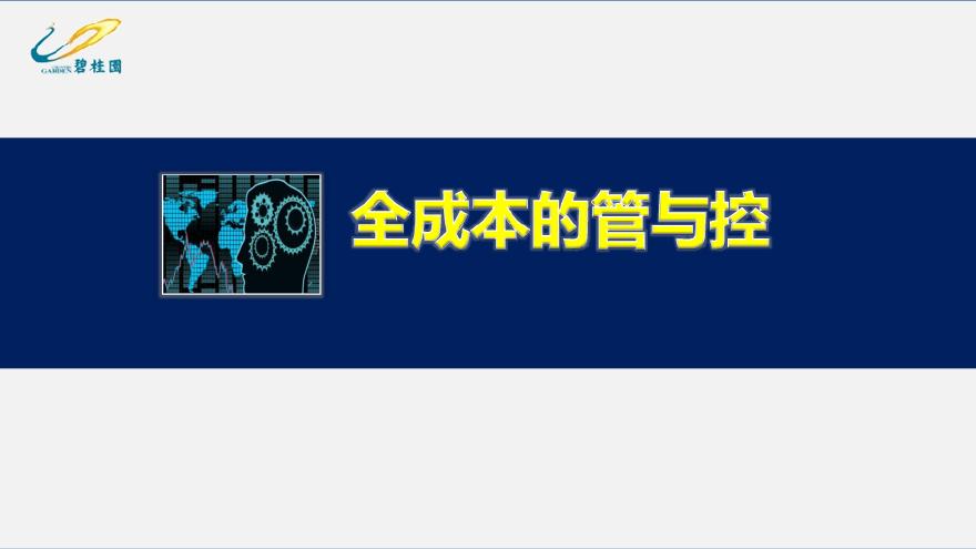 碧桂园集团全成本的管与控-内部资料（74页）-图一