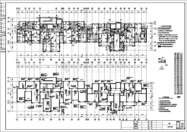 33层抗震墙结构住宅楼结构设计施工图纸-图一