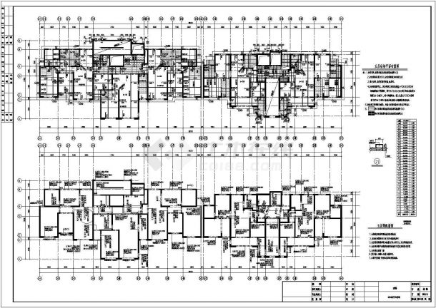 33层抗震墙结构住宅楼结构设计施工图纸-图二