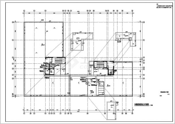 【上海】多层商业及高层办公电气设计施工图纸（含地下车库 附计算书）-图一