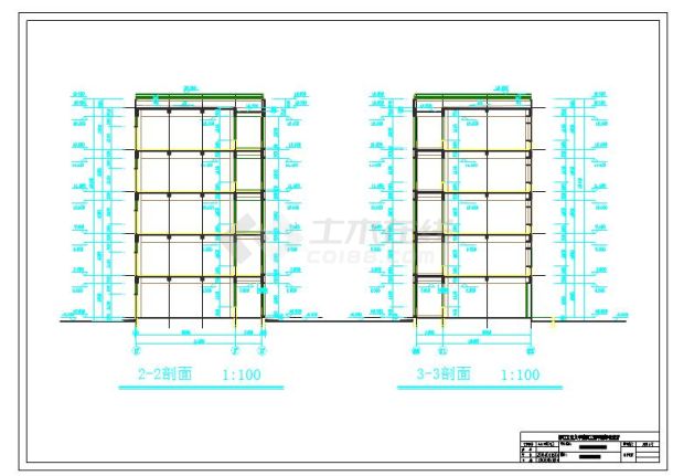 7144平米五层技工实验楼毕业设计（计算书、部分建筑结构图）-图二