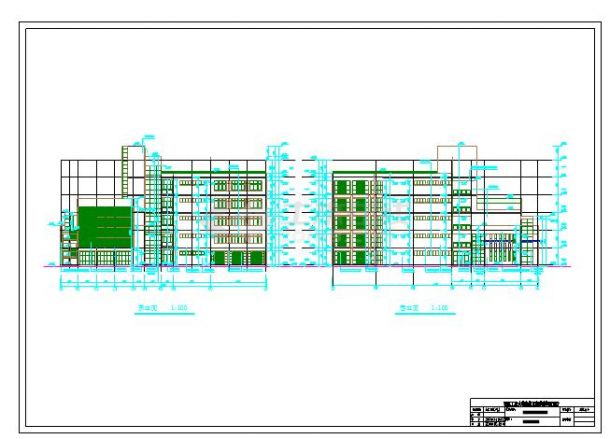 7567平米四层职业学院教学楼全套建筑结构施工图（含计算书）-图一