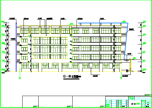小学综合大楼建筑设计CAD施工图纸_图1