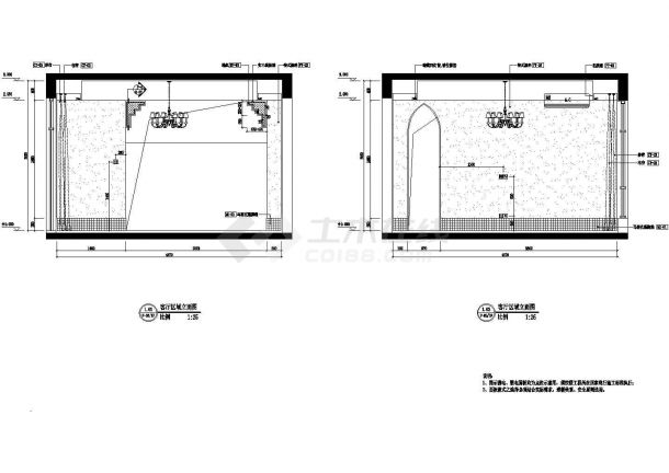 海南名师摩洛哥风格双层别墅装修全套CAD图（含楼梯立面详图、地面天花大样详图、柜子大大洋详图、门窗表、楼梯照片）-图一