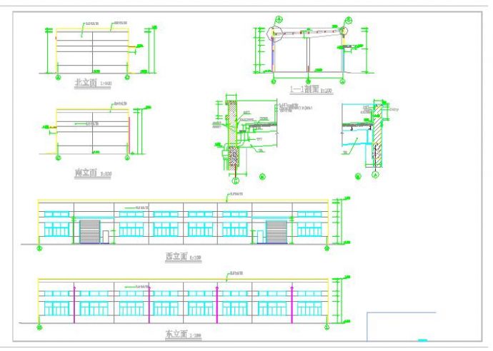 比较小型的科技工业园新建工业厂房建筑设计图纸_图1