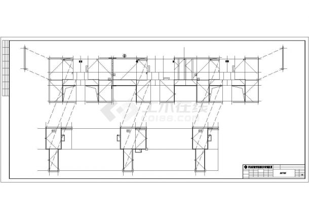 高层商城框架结构建筑设计cad施工图-图一