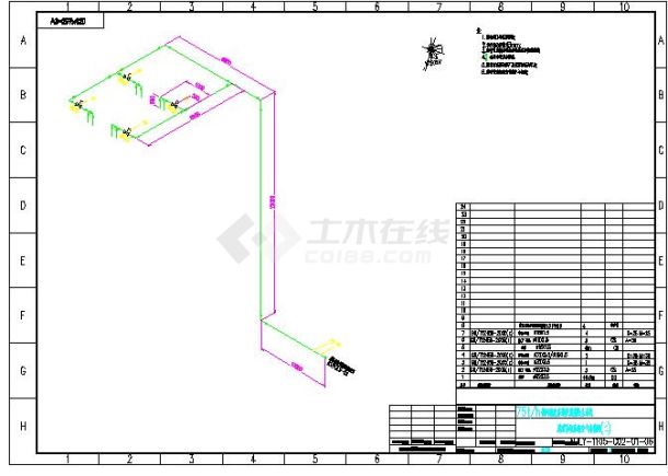 脱硝材料走向CAD建施图-图二