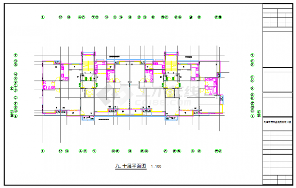 某地12层小高层建筑设计施工图-图二