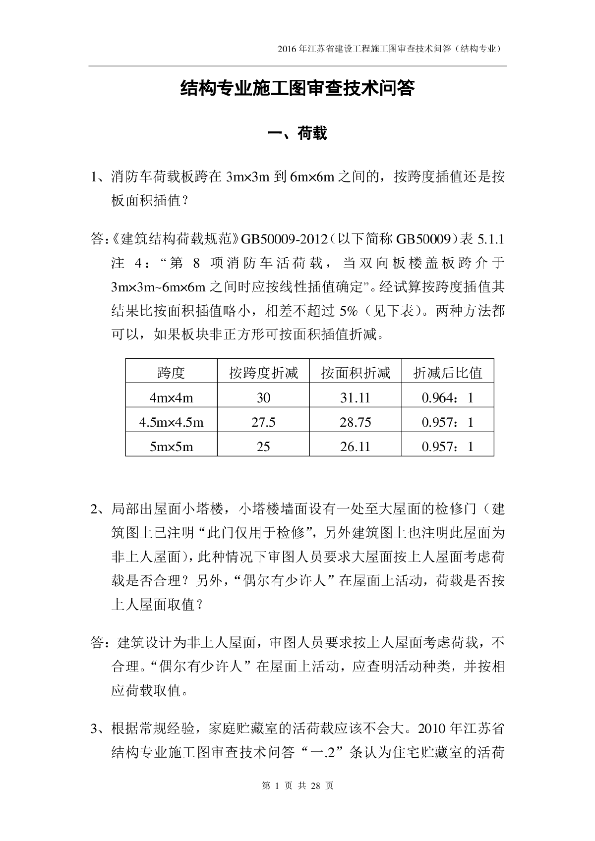 江苏2016年结构专业审图技术问答-0530