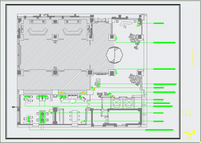 4层办公楼全套装饰电气cad设计施工图（照明设计图、空调配电图）_图1