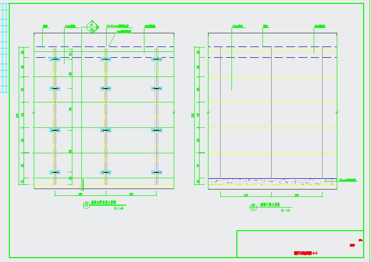墙体干挂铝板详细cad节点详图