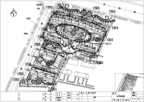 某住宅小区整体规划cad图纸小区平面图-图一